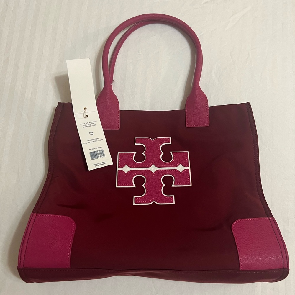Tory Burch Ella Mini Varsity Tote
